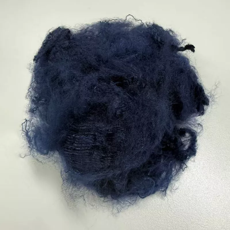 Fibra corta de aramid azul marino